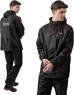 Lifelong Lifelong Men's Raincoat Set | Waterproof Polyester Double-Coated Reversible Rain Amazon sale
