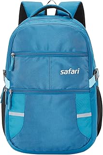 Safari Omega Spacious/Large 5 Compartment Laptop Backpack With Raincover, College Bag, Tra Amazon India sale