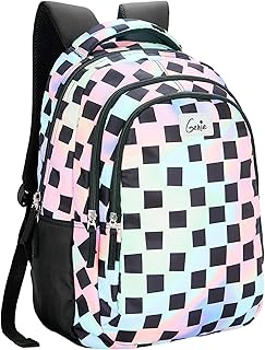 Genie Iridescence 27 litres Multicolor School Backpack (17 inch, Water Resistant) Amazon India sale