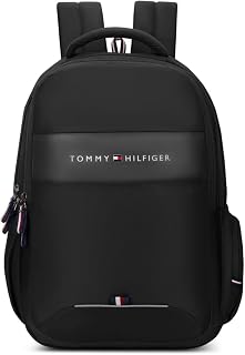 Tommy Hilfiger Joshua Polyester Unisex 15 Inch Laptop Backpack - Black | 21 Ltr Capacity| Amazon India sale