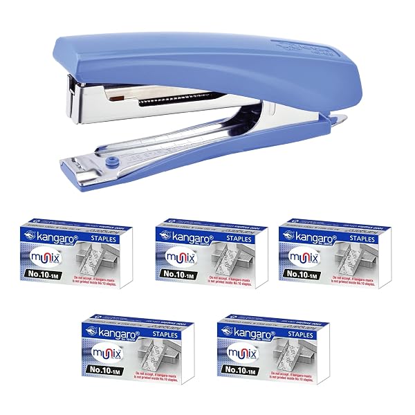 Kangaro Desk Essentials HD-10D & 10/1M Staples Combo | Standard Stapler with Quick Loading Amazon sale
