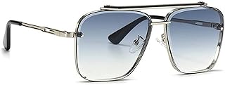 Dervin UV Protected Driving Pilot Gradient Square Metal Body Sunglasses for Men and Women Amazon sale