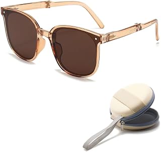 DC DECORIO Foldable Sunglasses with UV Protection Men & Women Sunglasses with Cover Amazon sale