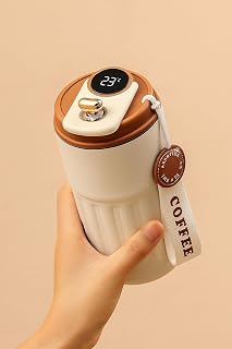 Coffee Mug Cup Digital Display, Thermos Flasks, 460 ml, 316 Stainless Steel Travel Mug, In Amazon sale