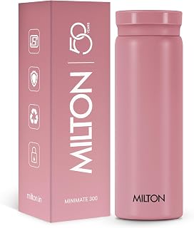 MILTON Minimate 300 Thermosteel Water Bottle, 280ml | ISI Certified, SS304 Stainless Steel Amazon sale