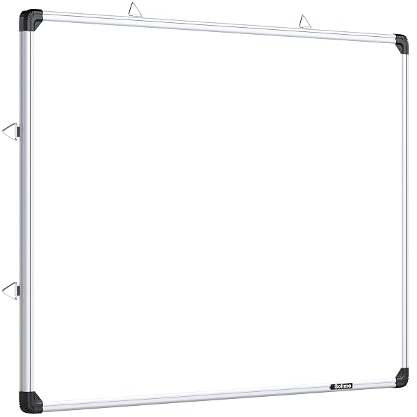 Amazon Brand – Solimo White Board 3 feet x4 feet Non-Magnetic Double Sided Chalk Board & W Amazon sale