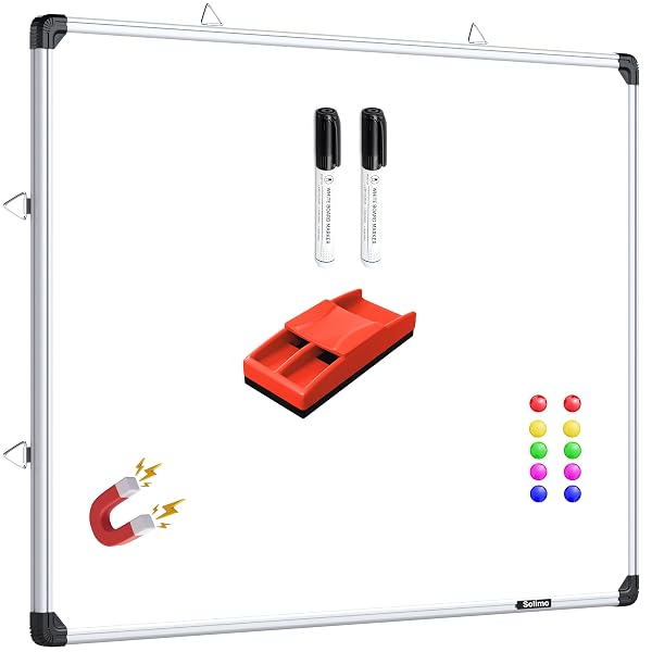 Amazon Brand - Solimo Magnetic White Board with Aluminium Frame, 3 x 4 Feet, Dry Erase Wri Amazon sale