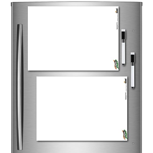 Windup Magnetic Rubber White Board Reusable Dry-Erase - Set of 2 A4 (8x12 in) - Free2 Magn Amazon sale