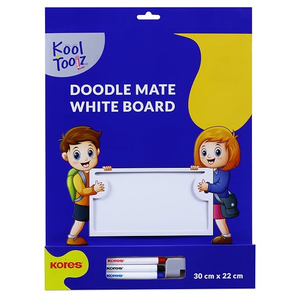 Kores Doodlemate Whiteboard Lapboard for Kids | Portable Reusable Writing & Drawing Board Amazon sale
