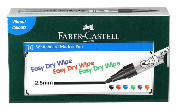 Faber-Castell Whiteboard Marker - Pack of 10 (Black) Amazon sale