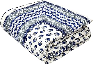 AUROSTYLE 400 GSM Rajasthani Traditional Jaipuri Hand Block Print, Summer and Winter Cotto Amazon India sale