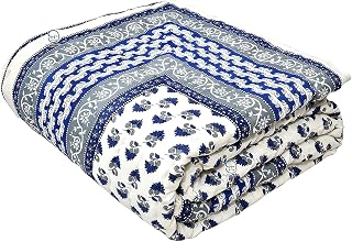 AUROSTYLE 400 GSM Light Weight Rajasthani Traditional Jaipuri Hand Block Print Summer and Amazon India sale