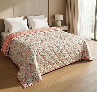 HOMEKART Ultrasonic Quilted AC Comforter 220 GSM (1500g) Premium Microfiber Reversible All Amazon India sale