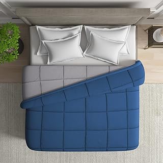 Wakefit Reversible Comforter - Double Bed | Supersoft Grid Design Quilt AC Blanket for Win Amazon India sale