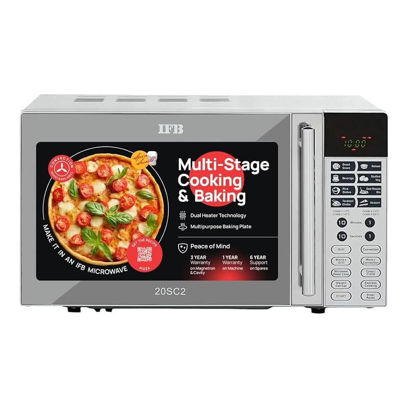 IFB 20L Convection Microwave Oven (20SC2, Metallic Silver) Amazon sale