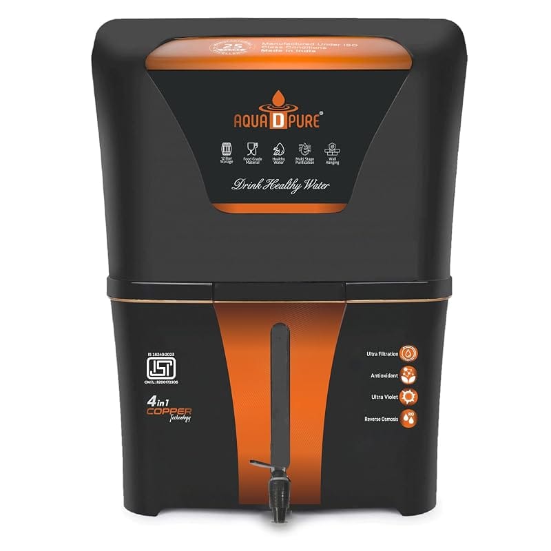 AQUA D PURE 4-in-1 Copper RO Water Purifier, 12 L Tank Amazon sale