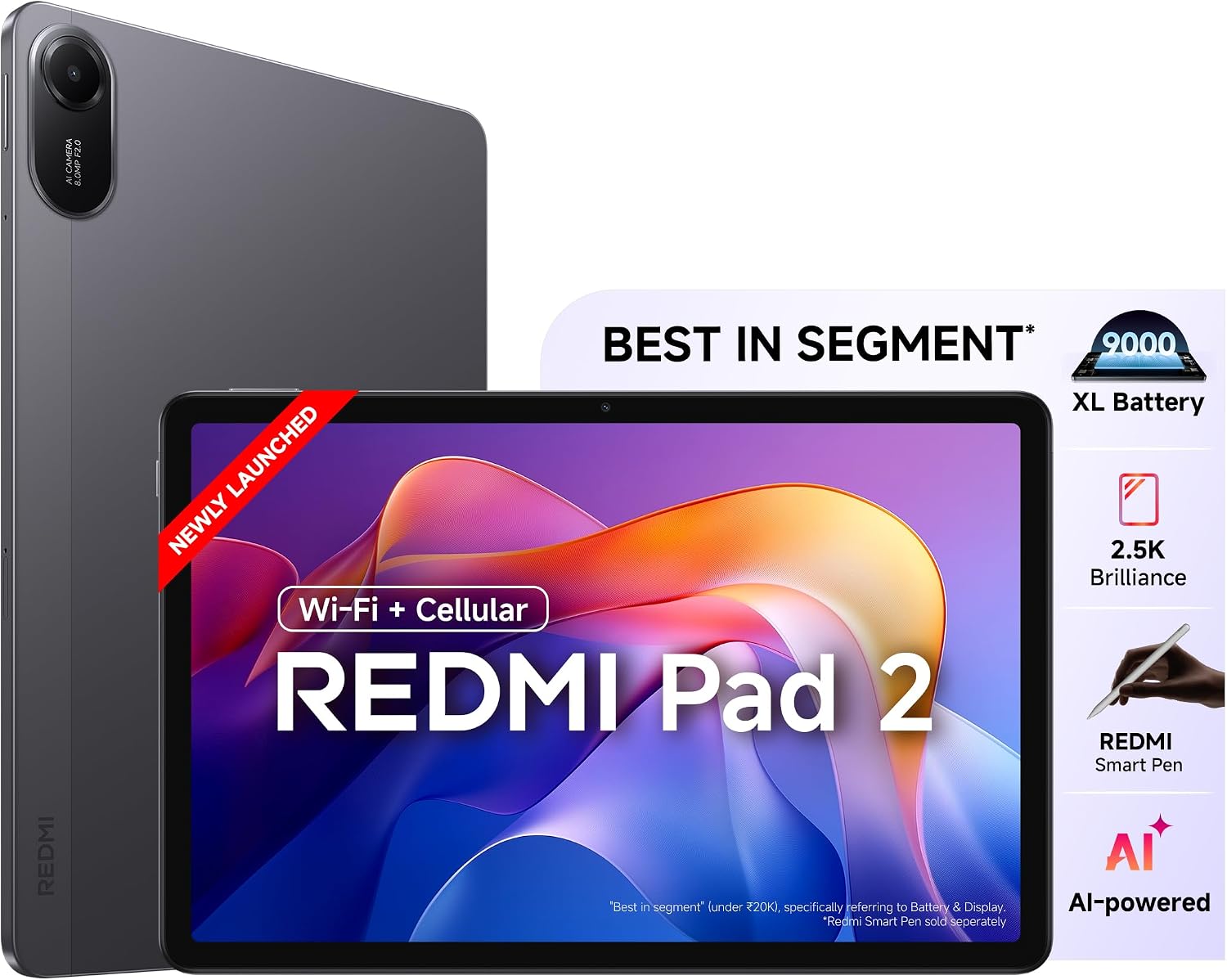 Redmi Pad 2 11-inch 4GB 128GB Wi-Fi + 4G Tablet Amazon sale