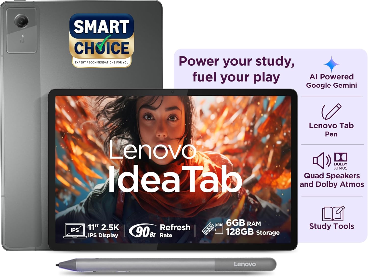 Lenovo Idea Tab 11-inch 2.5K WiFi+5G 6GB 128GB Tablet with Pen Amazon sale