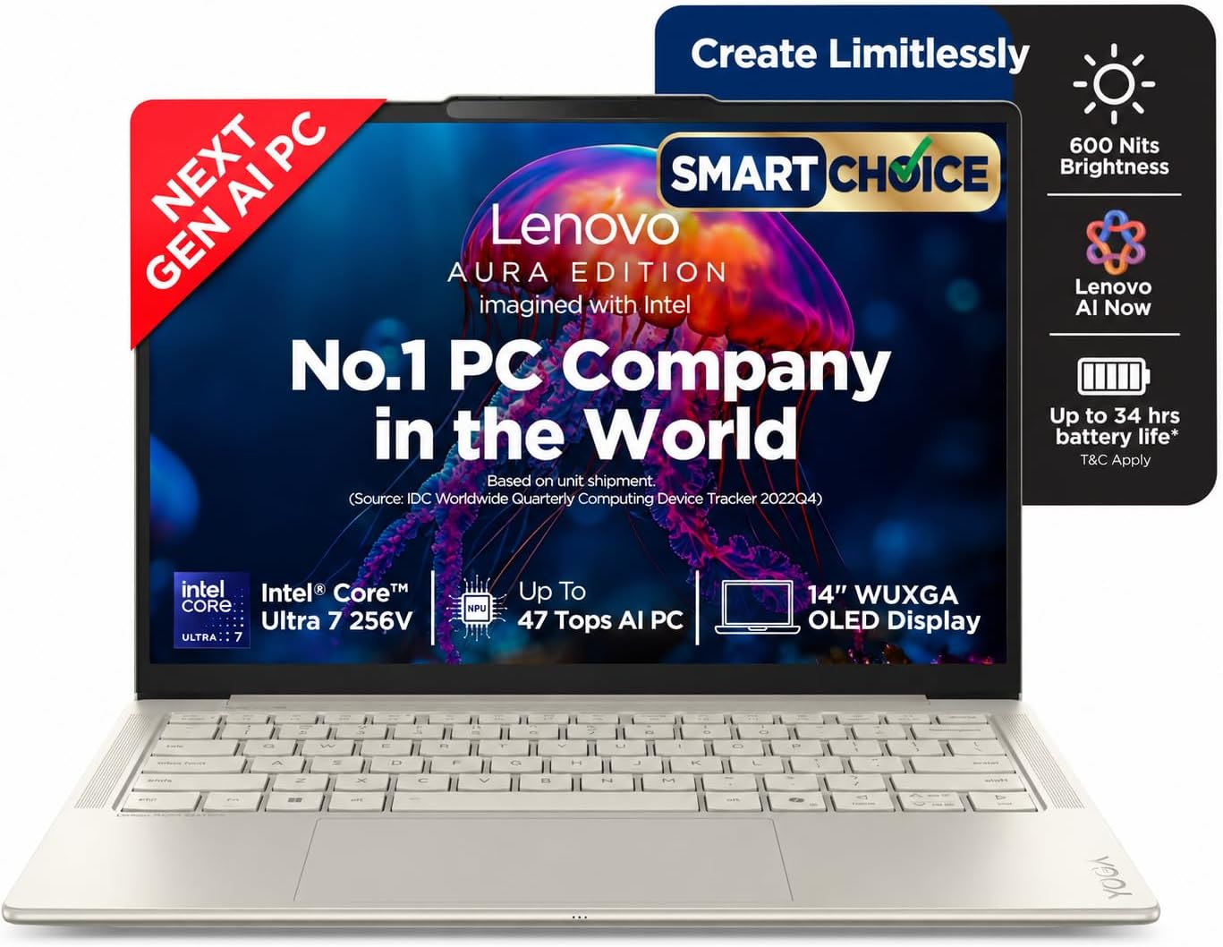 Lenovo Yoga Slim 7 Core Ultra 7 256V 16GB 512GB OLED Laptop Amazon sale