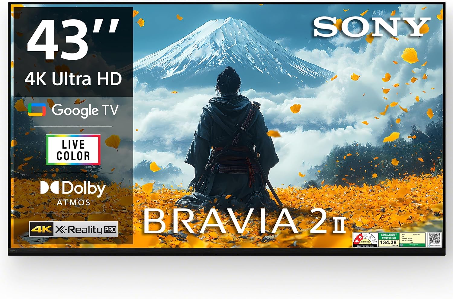 Sony 43-inch BRAVIA 2M2 Series 4K Ultra HD Smart LED Google TV K-43S22BM2 Amazon sale