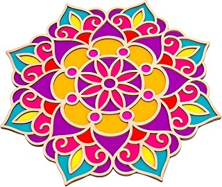 Reusable Rangoli Stencils Making Tools Kit Portable Rangoli Mats Template Diwali Decoratio Amazon sale