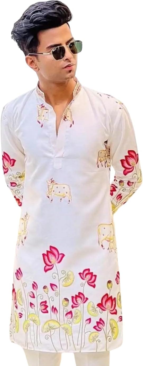 Anouk Floral Printed Cotton Kurta