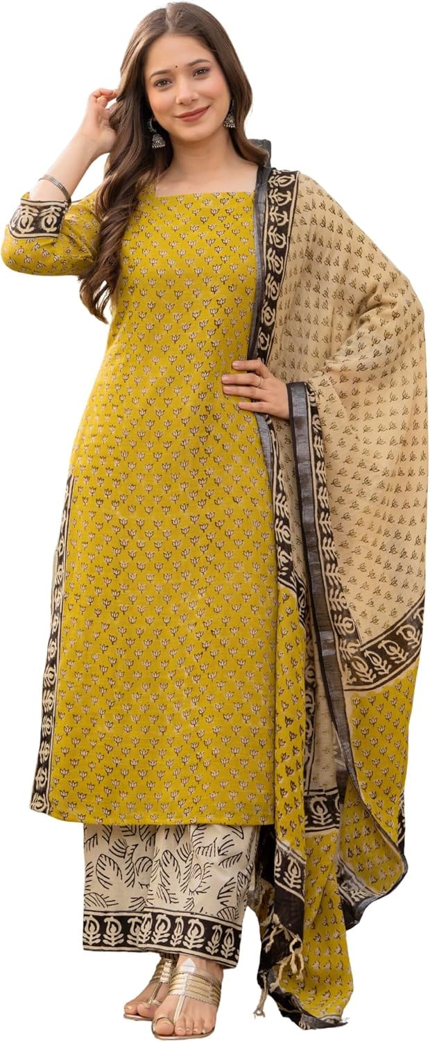 Anouk Women Cotton Kurta Set