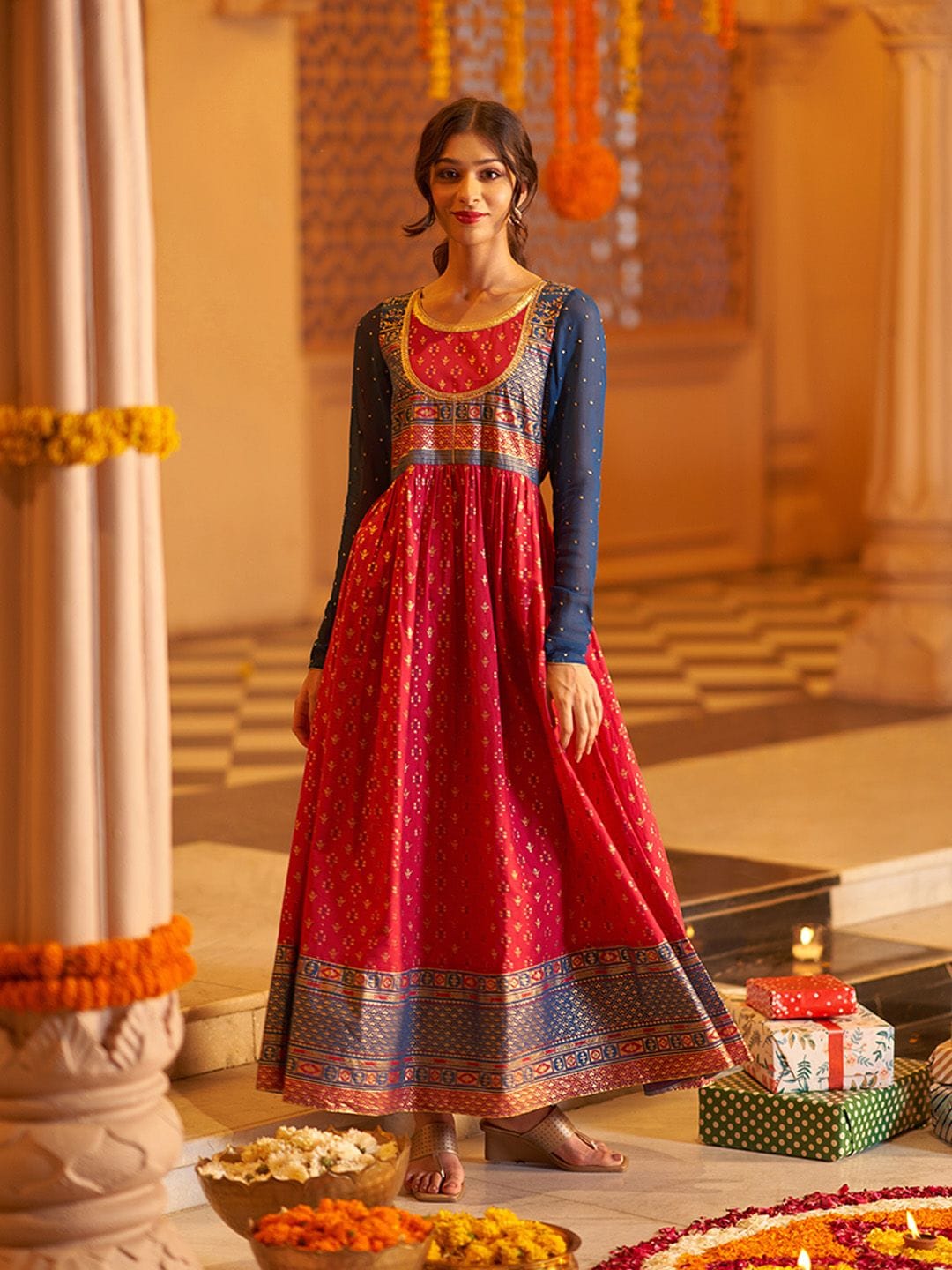 Aurelia Women Cotton Dress Myntra sale