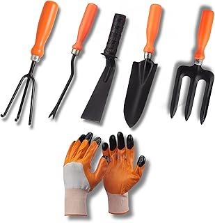 Kraft Seeds by 10CLUB Essential Gardening Hand Tools - 6 pieces | Gardening Tool Set Combo Amazon sale