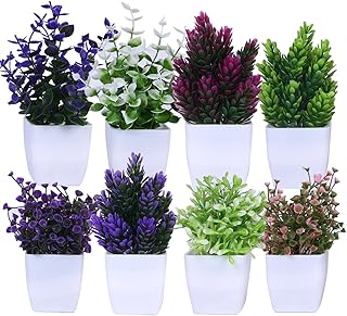 amazon basics Artificial Plants with Pot|Realistic Looking| Multi Variety |Durable Plastic Amazon sale