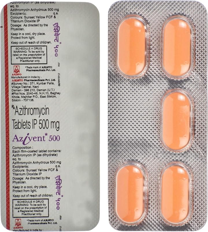 Azithromycin 500mg Generic Tablet for Typhoid and Bacterial Infections