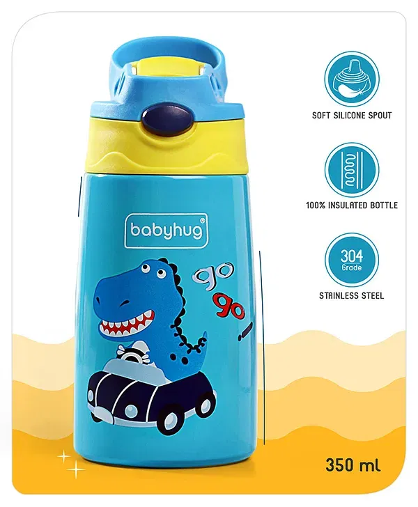 Babyhug Insulated Sipper Bottle Dino Print