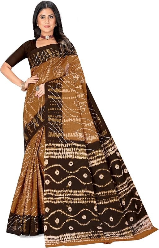 Saree Mall Bandhani Print Saree