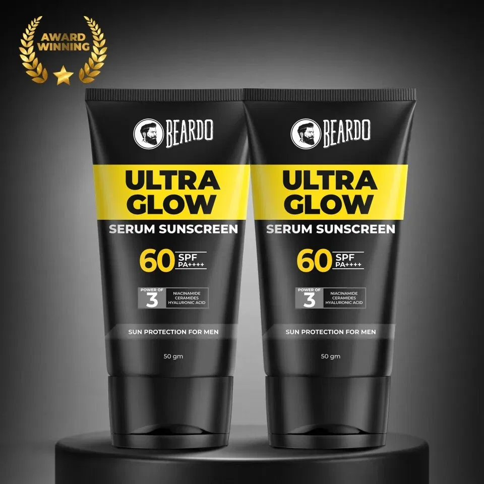 Ultra Glow Serum Sunscreen SPF 60 PA++++ (Pack of 2) Beardo sale