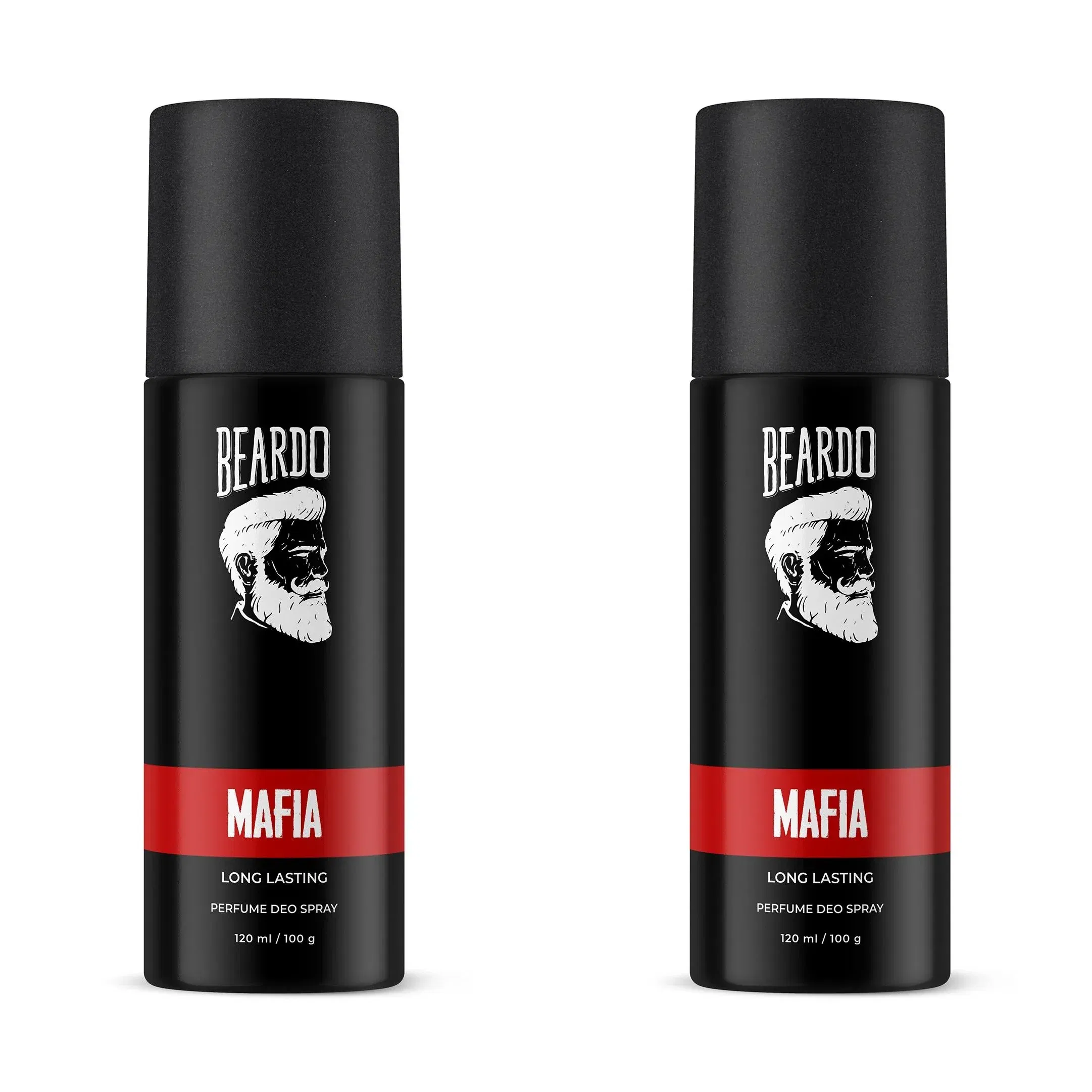 Beardo Mafia Perfume Body Spray 120 ml, Pack of 2 Beardo sale