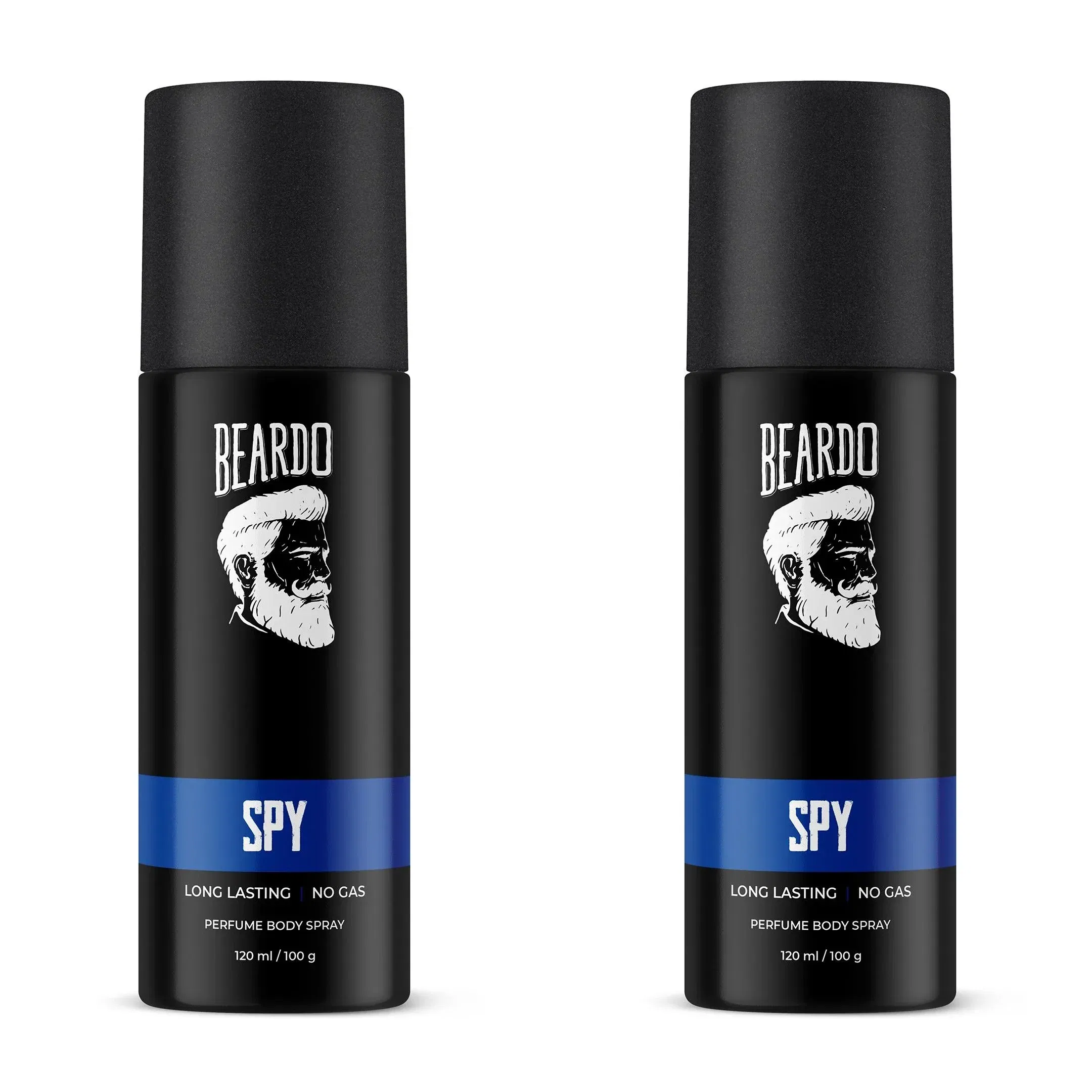 Spy Perfume Body Spray 120ml (Pack of 2) Beardo sale