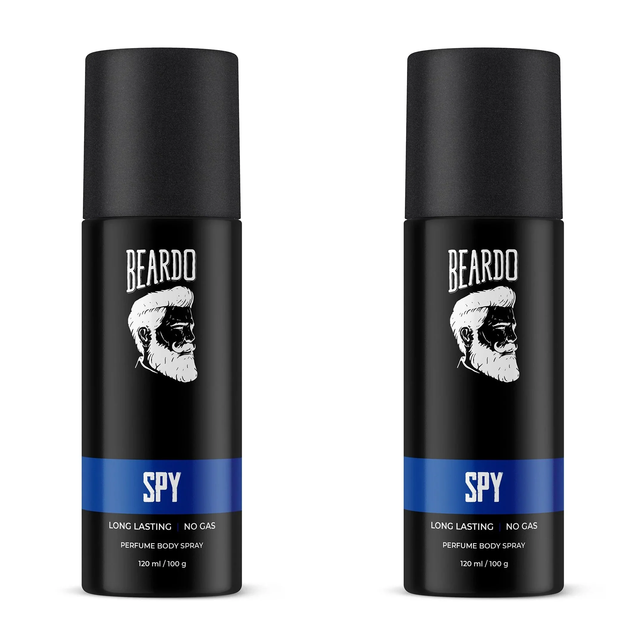 Beardo Spy Perfume Body Spray 120ml (Pack of 2) Beardo sale