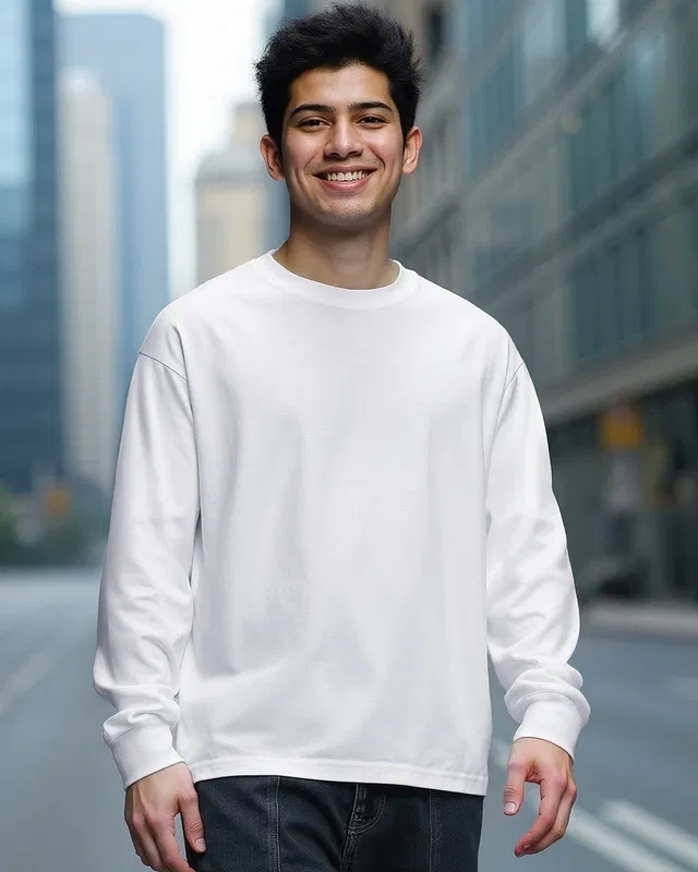 Bewakoof Men's White Oversized T-shirt Bewakoof sale