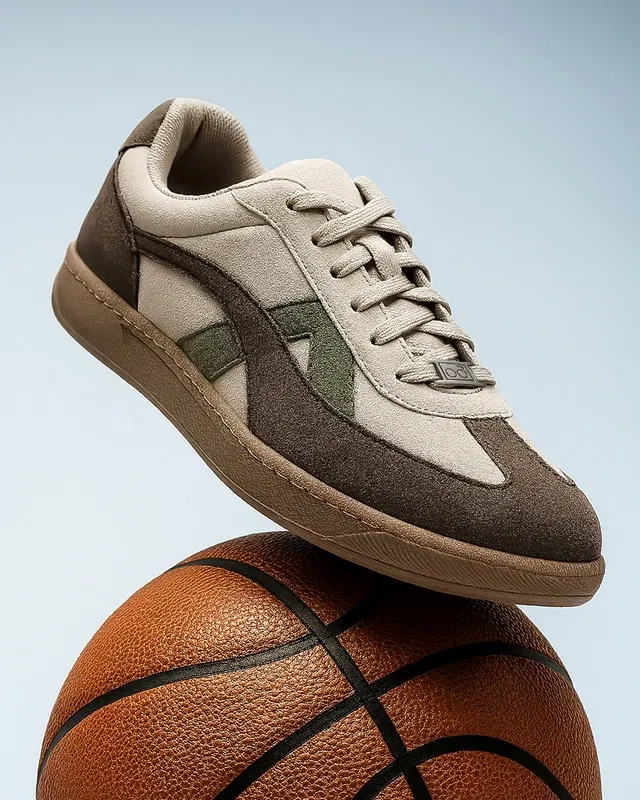 Bewakoof Men's Brown Rippers Sienna Colour Block Low-Top Sneakers Bewakoof sale