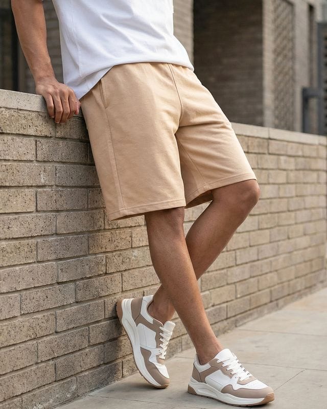 Bewakoof Men's Ginger Root Brown Oversized Shorts Bewakoof sale
