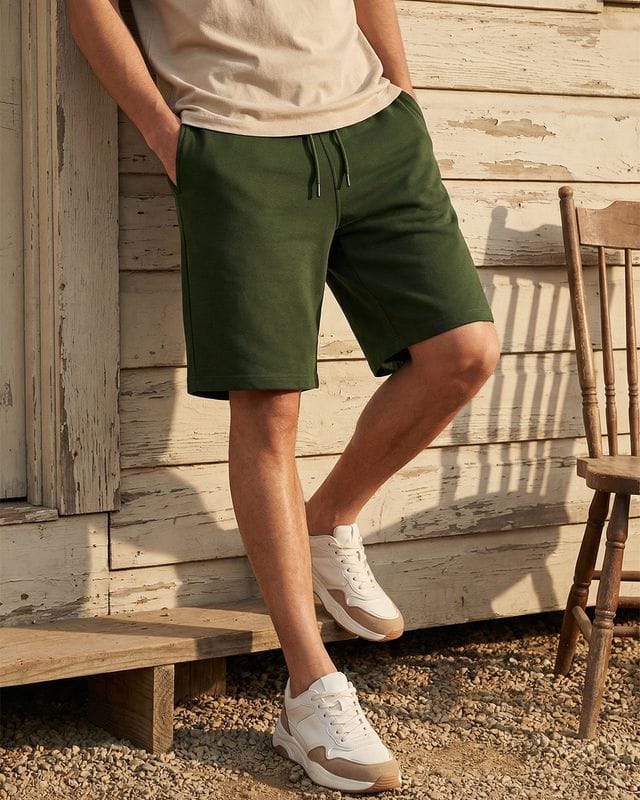 Bewakoof Men's Rifle Green Oversized Shorts Bewakoof sale