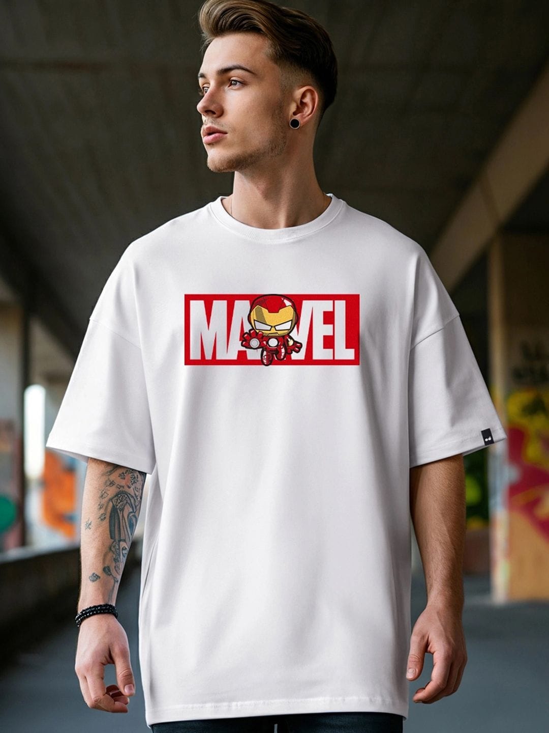Men's Marvel Oversized T-shirt Bewakoof sale