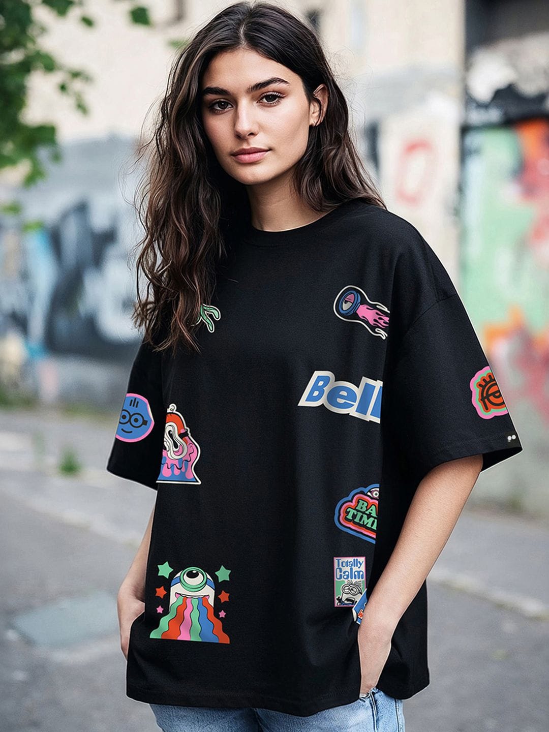 Women's Oversized T-shirt Bewakoof sale