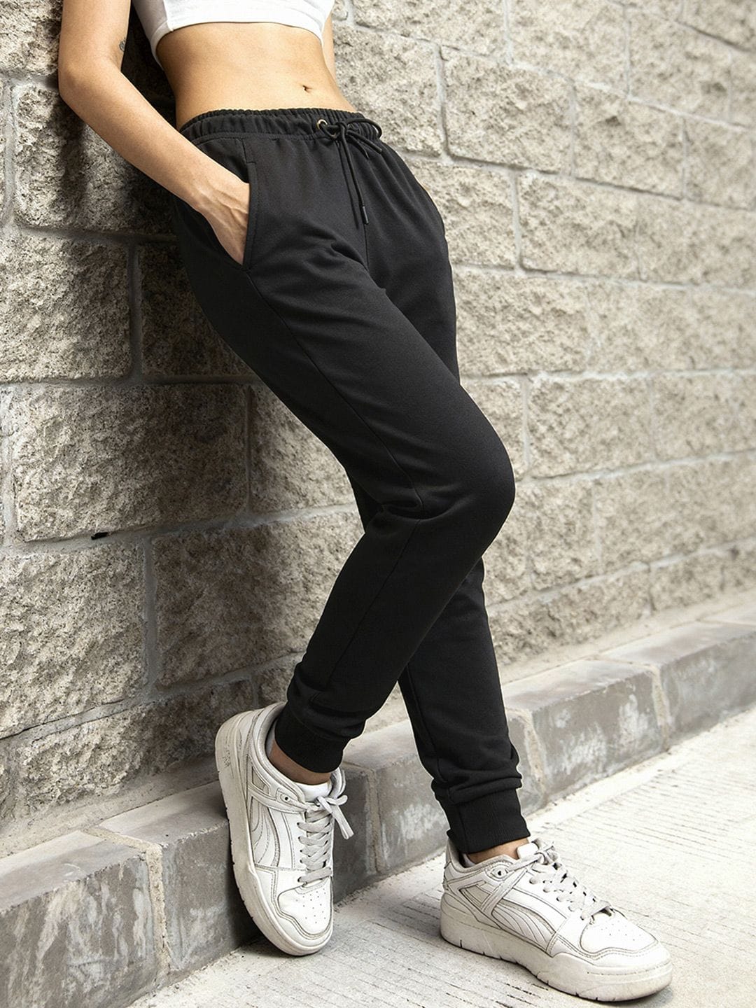Women's Solid Joggers Bewakoof sale
