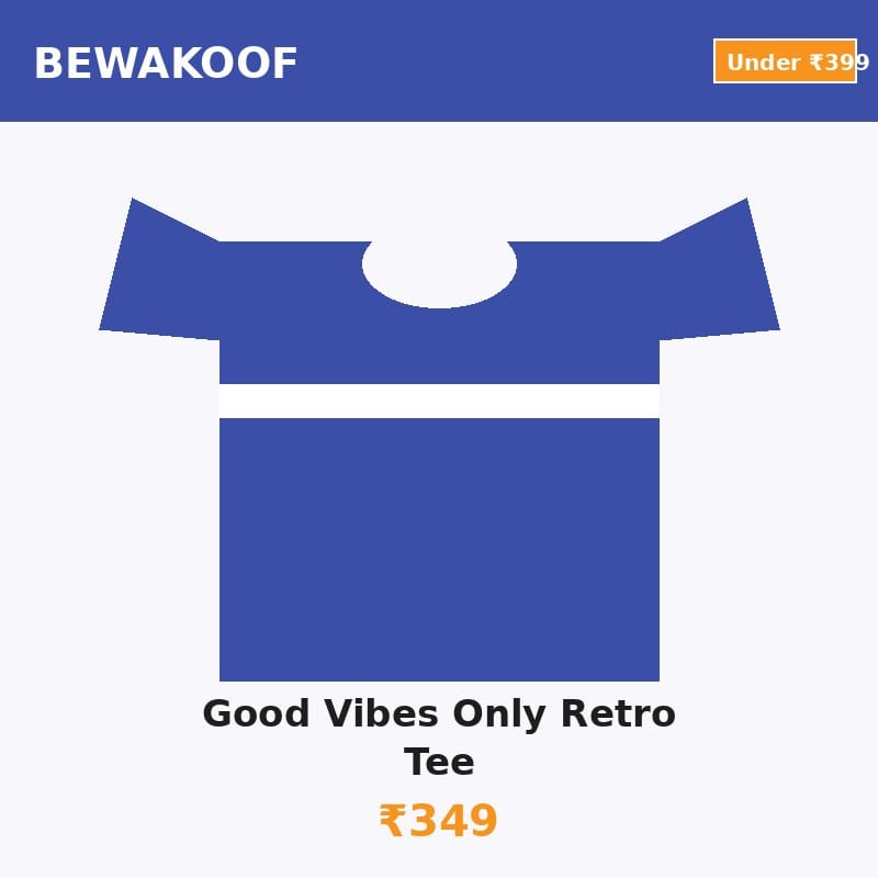 Bewakoof Good Vibes Retro Graphic T-Shirt