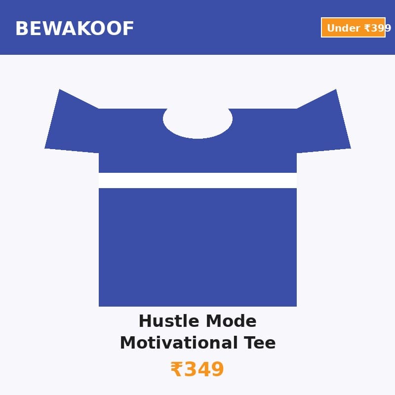 Bewakoof Hustle Mode Motivational T-Shirt