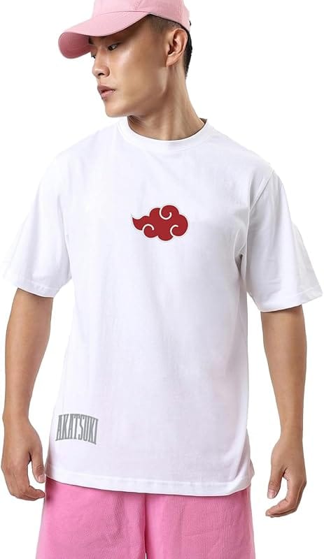 Bewakoof Naruto Akatsuki Cloud Oversized T-Shirt
