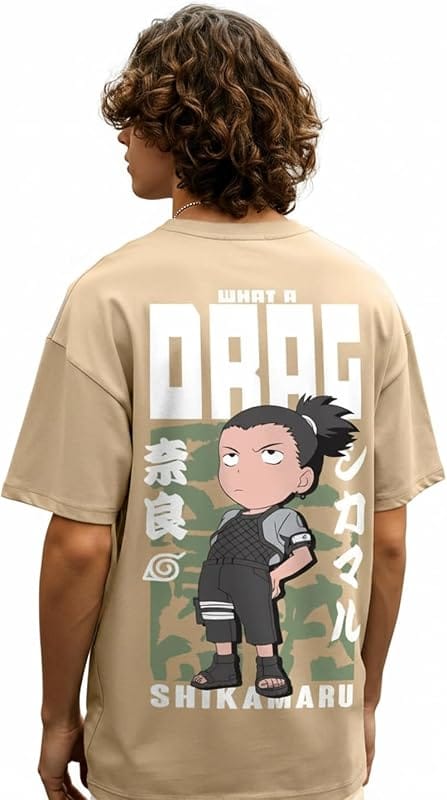 Bewakoof Naruto Shippuden Oversized Anime T-Shirt