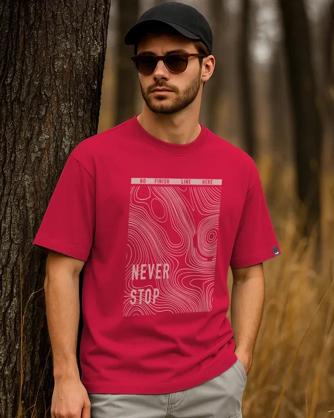 Bewakoof Oversized Graphic Print T-Shirt