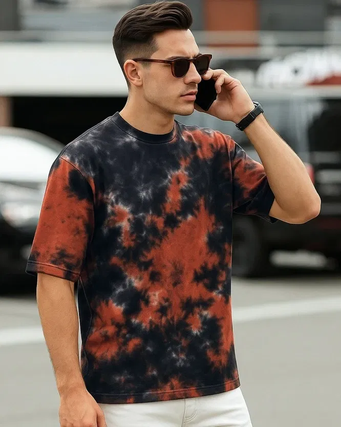 Bewakoof Oversized Tie-and-Dye T-Shirt